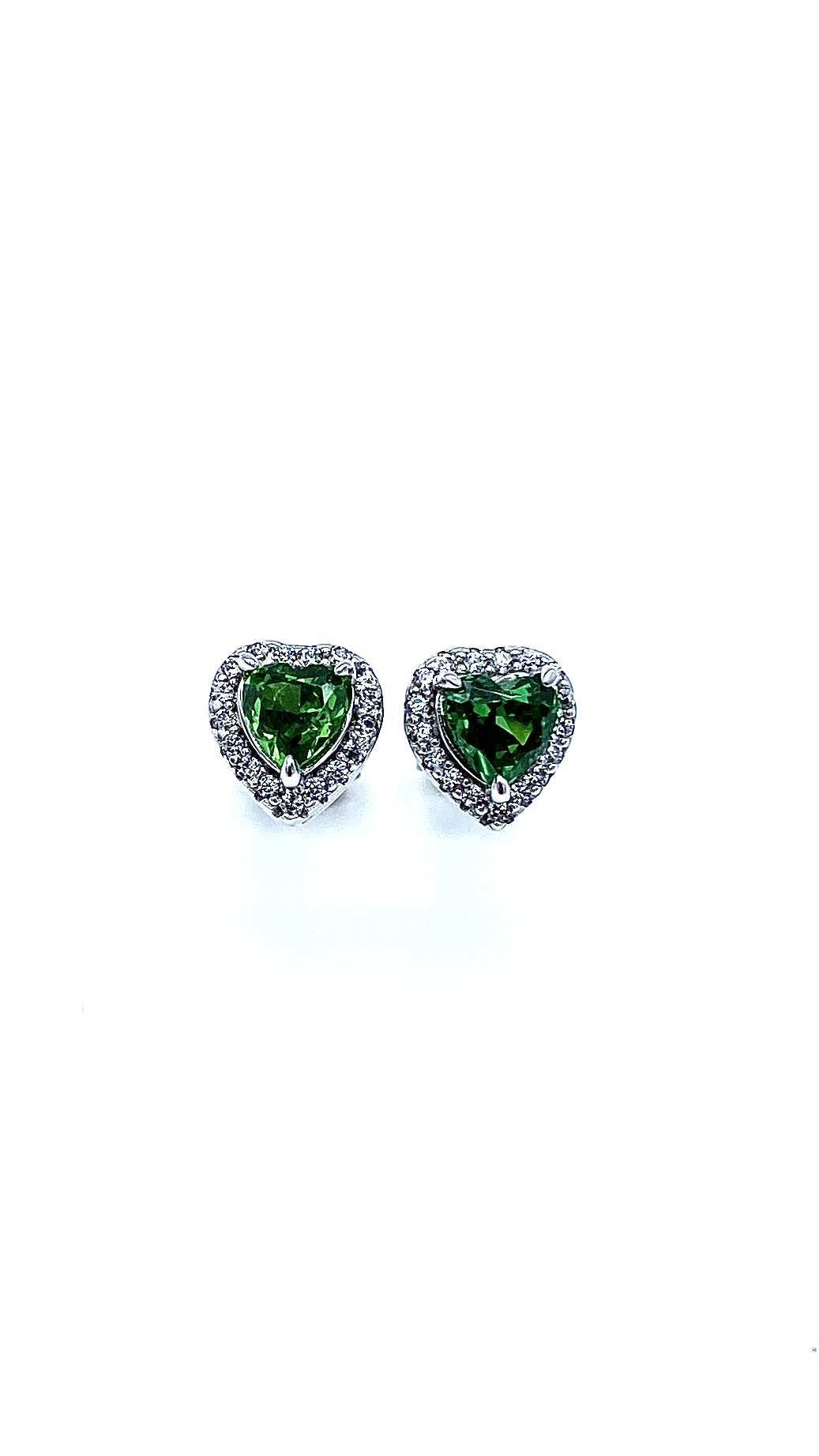 Emerald Mini Kalp Küpe